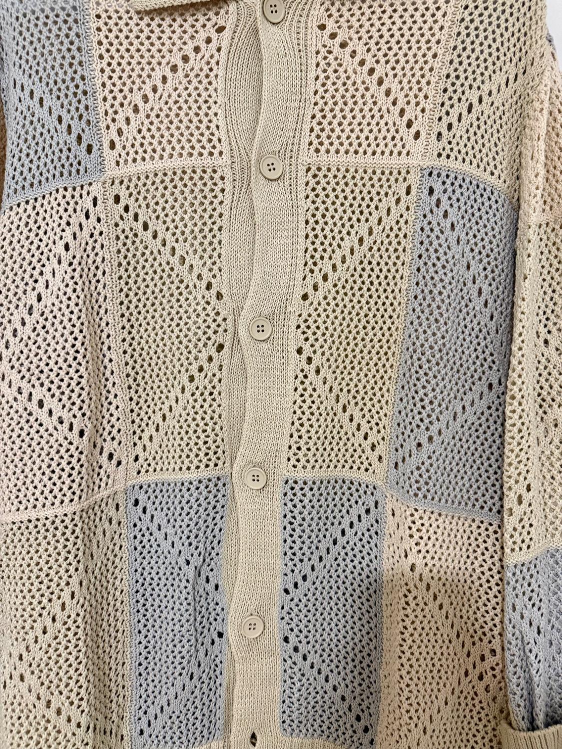 TEXTURED CROCHET CARDIGAN - Image 4