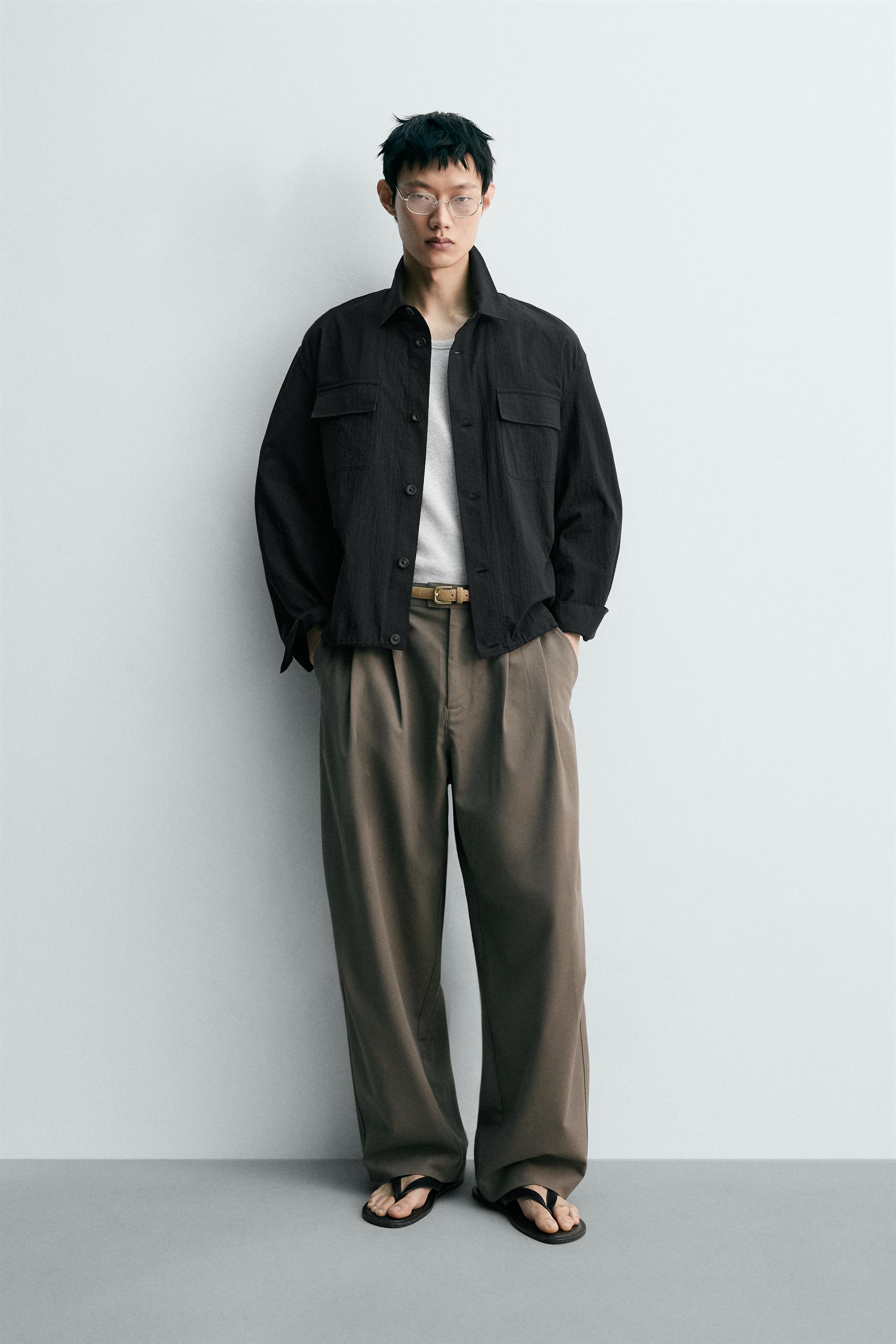 軽量テクスチャー素材ジャケット - ブラック | ZARA Japan / 日本