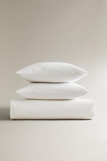 HOUSSE DE COUETTE TEXTURE - Blanc de Zara - Image 4