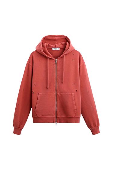 SUDADERA CREMALLERA ROTOS  X TWOJEYS LIMITED EDITION