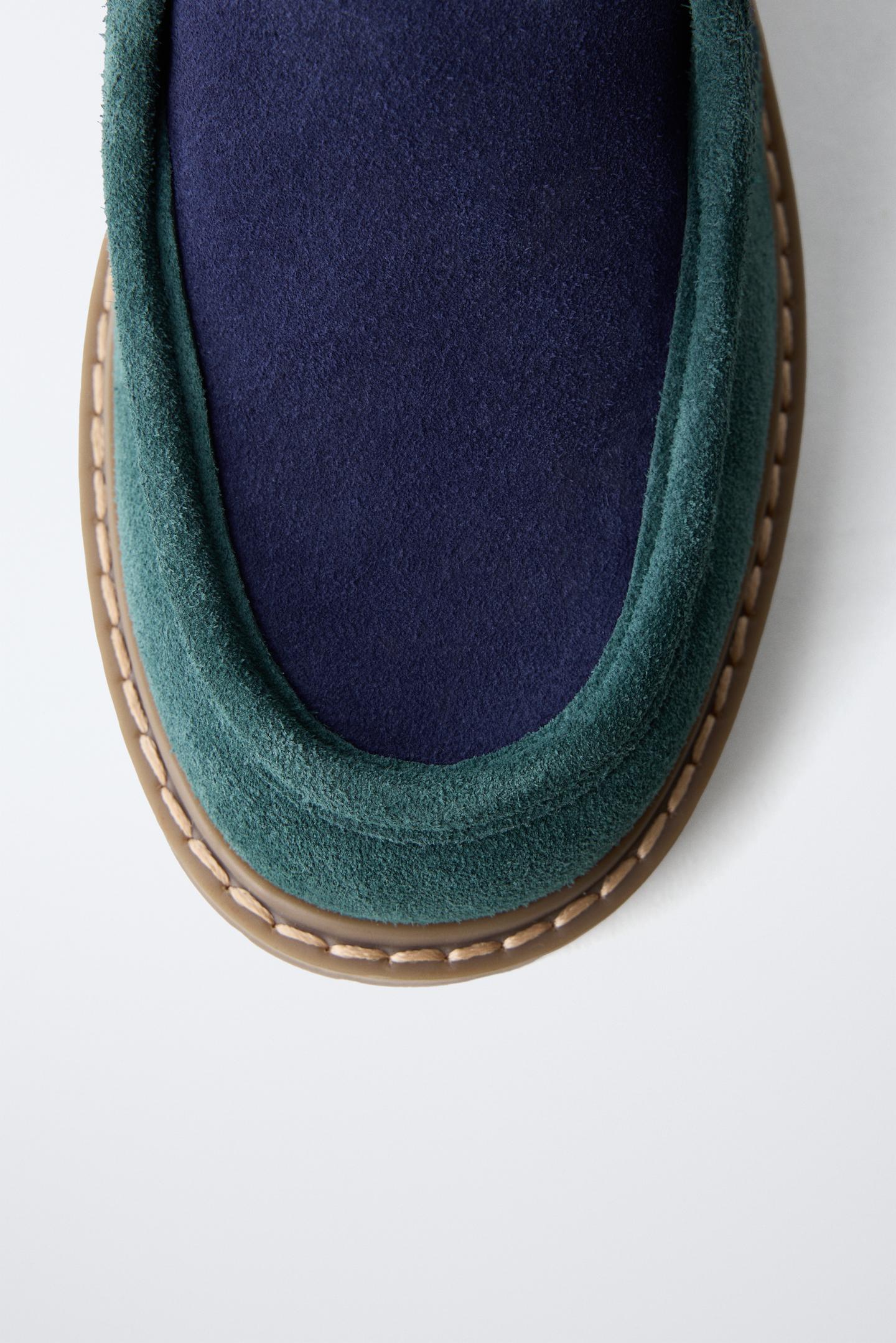 Детские туфли Zara Fruit OF the Loom™ Leather Blucher, цвет: Разноцветный — фото 6