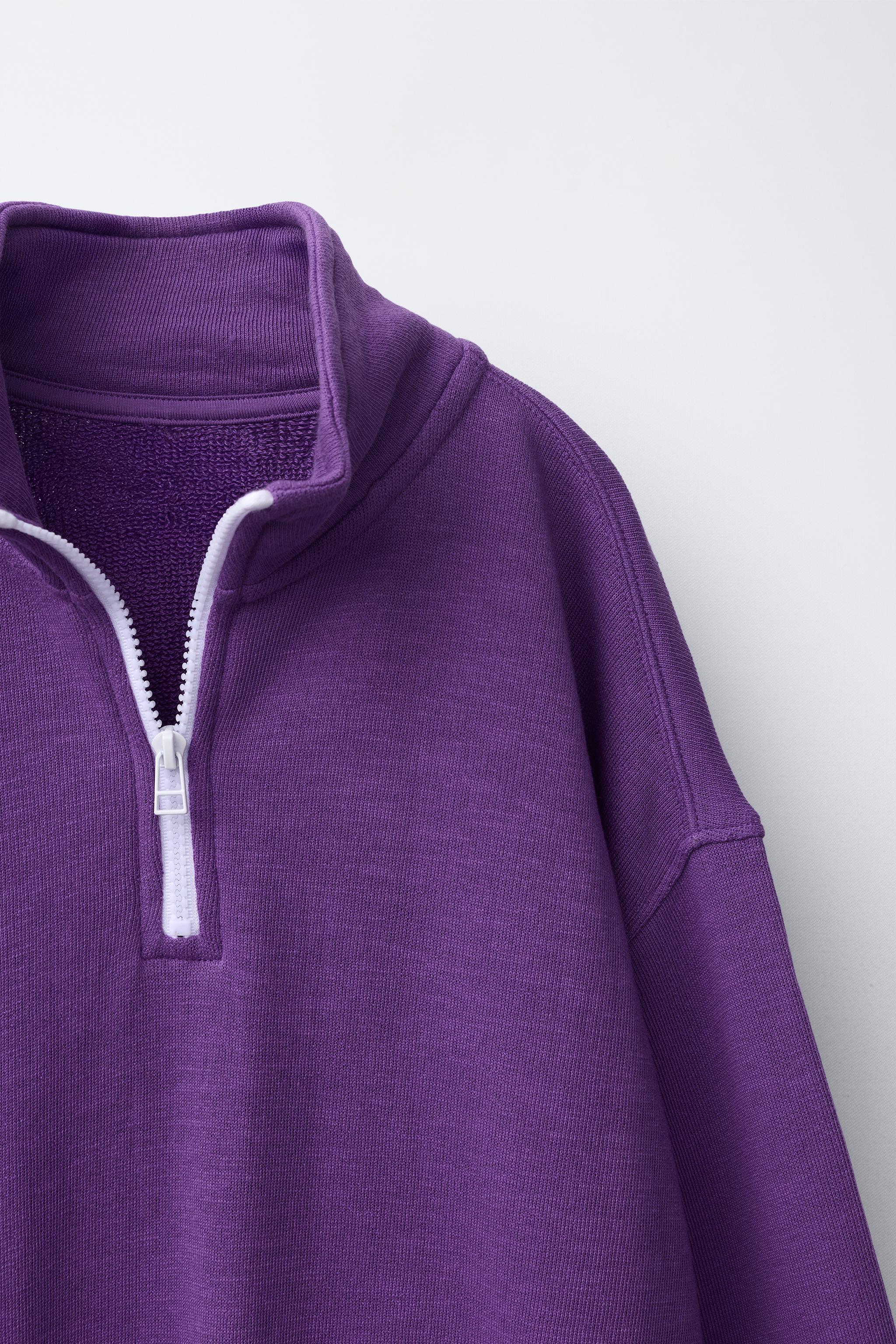 Детские худи Zara PLAIN ZIP-UP SWEATSHIRT — фото 4