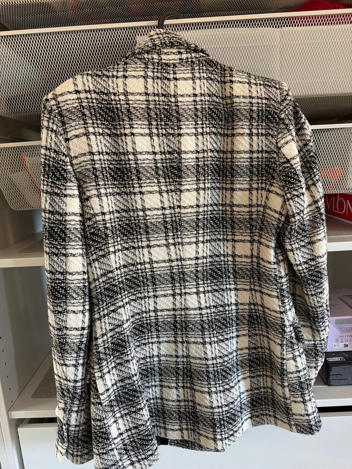 TEXTURED CHECK BLAZER - Image 2