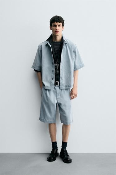 RELAXED FIT DENIM SET - L by Zara