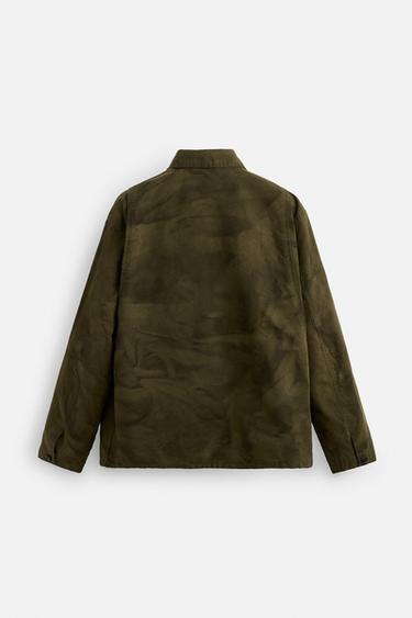 FADED JACKET WITH POCKETS - Brown / Green by Zara - Image 7