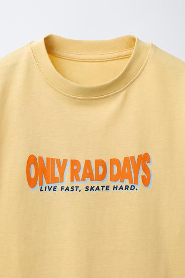 SLOGAN PRINT T-SHIRT - Yellow by Zara - Image 2
