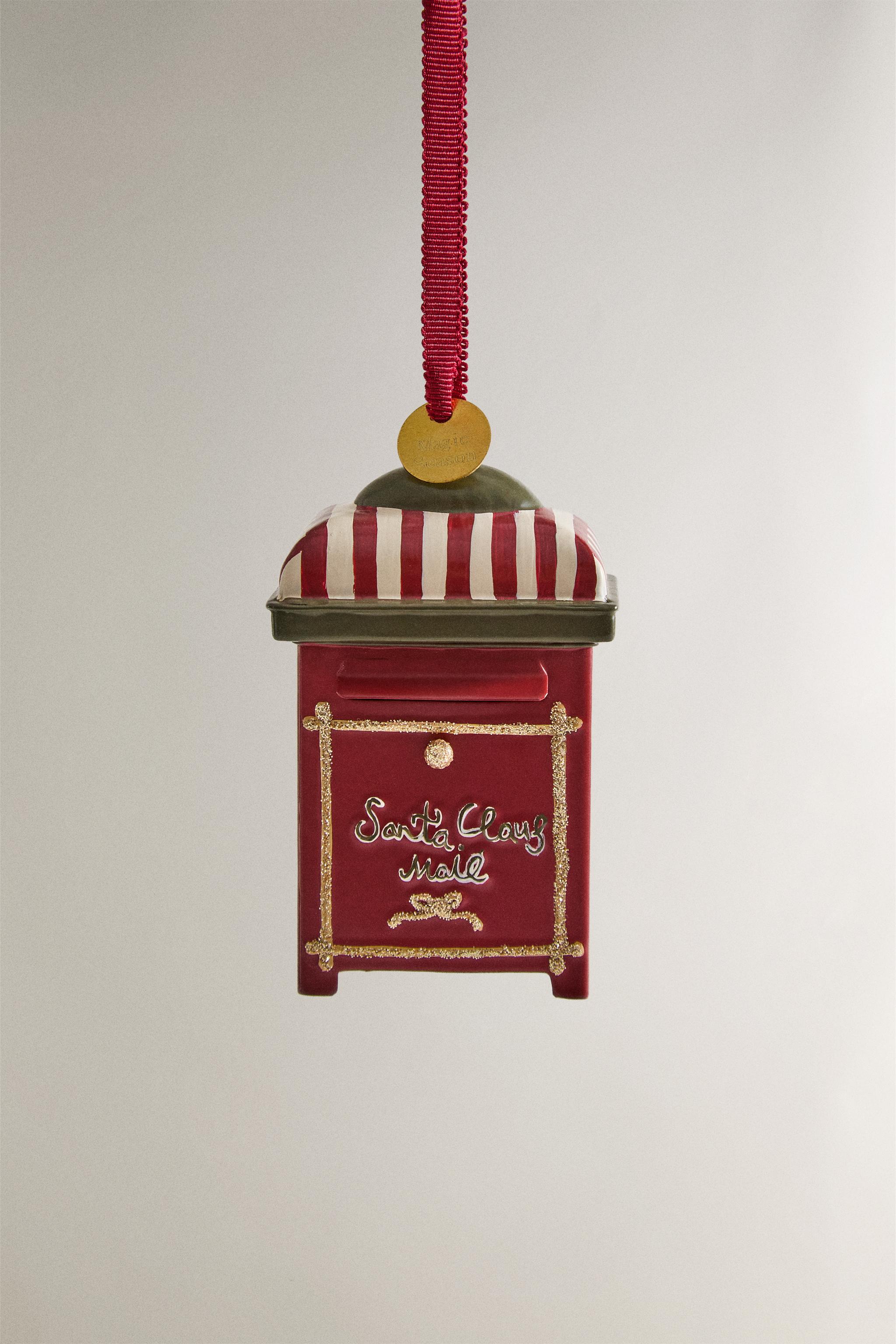 DÉCORATION SAPIN BOÎTE AUX LETTRES PÈRE NOËL NOËL