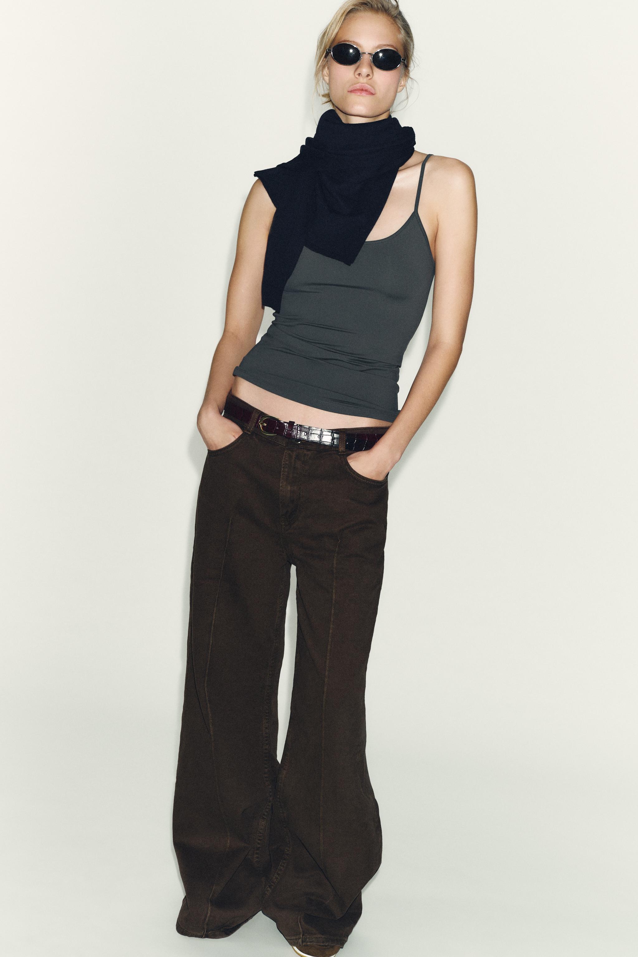 FINE STRAP POLYAMIDE T-SHIRT