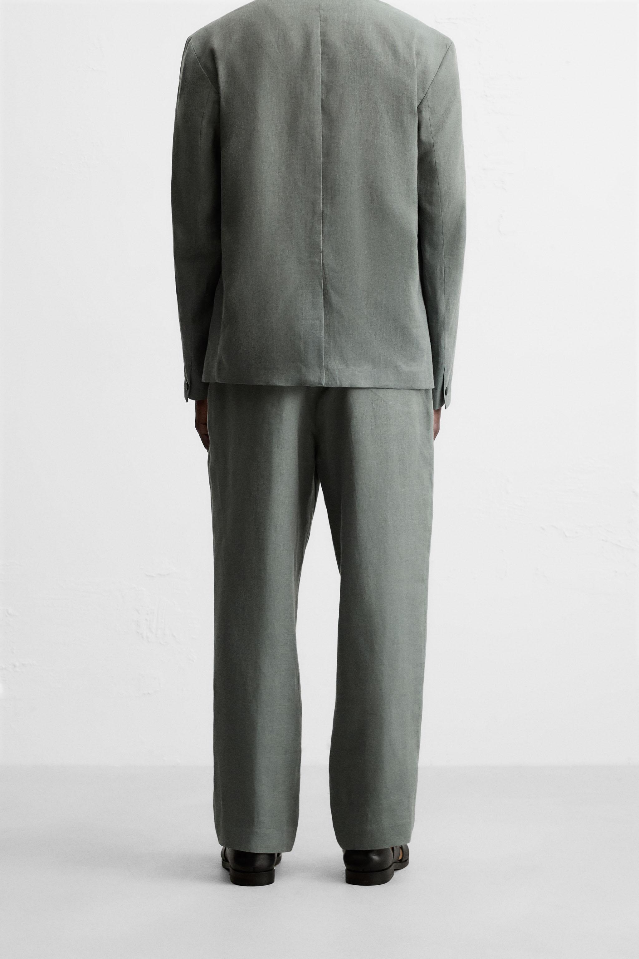 PANTALON DE COSTUME 100 % LIN