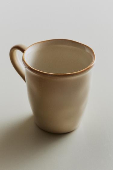 TASSE GRÈS BORD IRRÉGULIER - Crème de Zara - Image 4