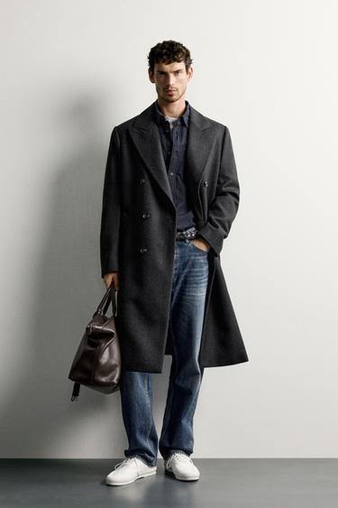 grey mens dress coat Men's Coats grey overcoat mens outfit