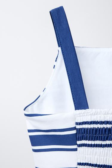 MARINE STRIPE DRESS - Blue by Zara - Image 2
