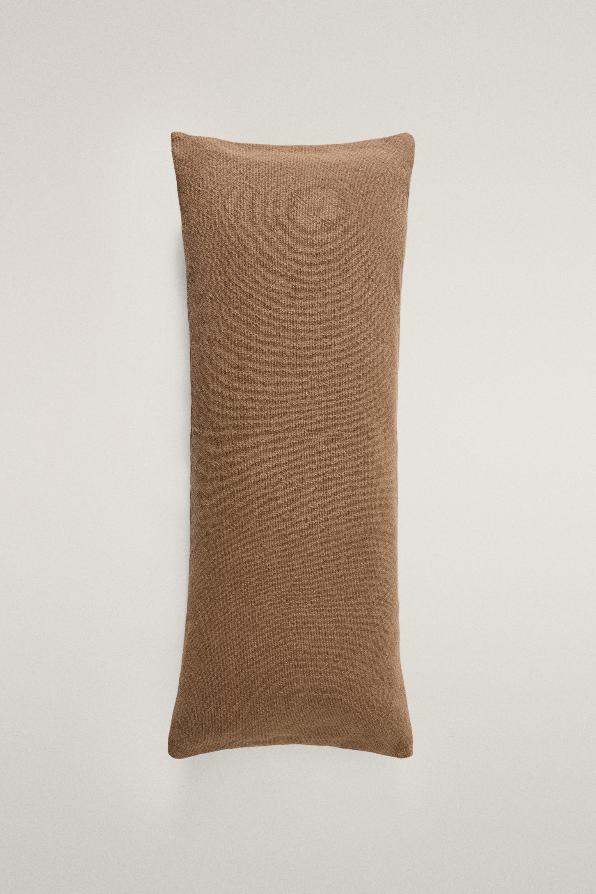 FLORAL EMBROIDERED THROW PILLOW COVER
