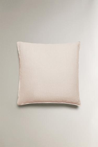WASHED LINEN PILLOWCASE (140 GXM²) - Pale pink by Zara - Image 2