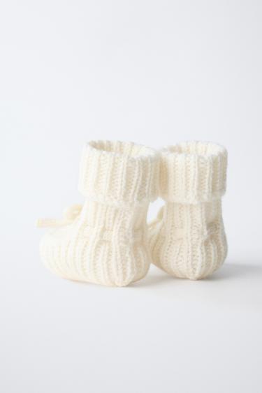 CASHMERE BOOTIES - Ecru White by Zara - Image 5