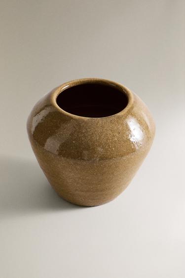 ENAMELLED TERRACOTTA VASE - Vanilla by Zara - Image 1