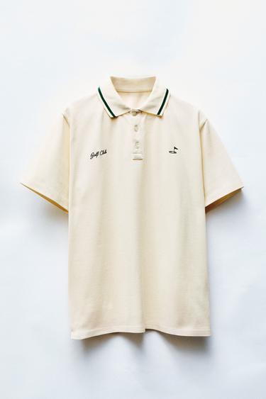 POLO MANCHES COURTES GOLF - Écru de Zara - Image 5