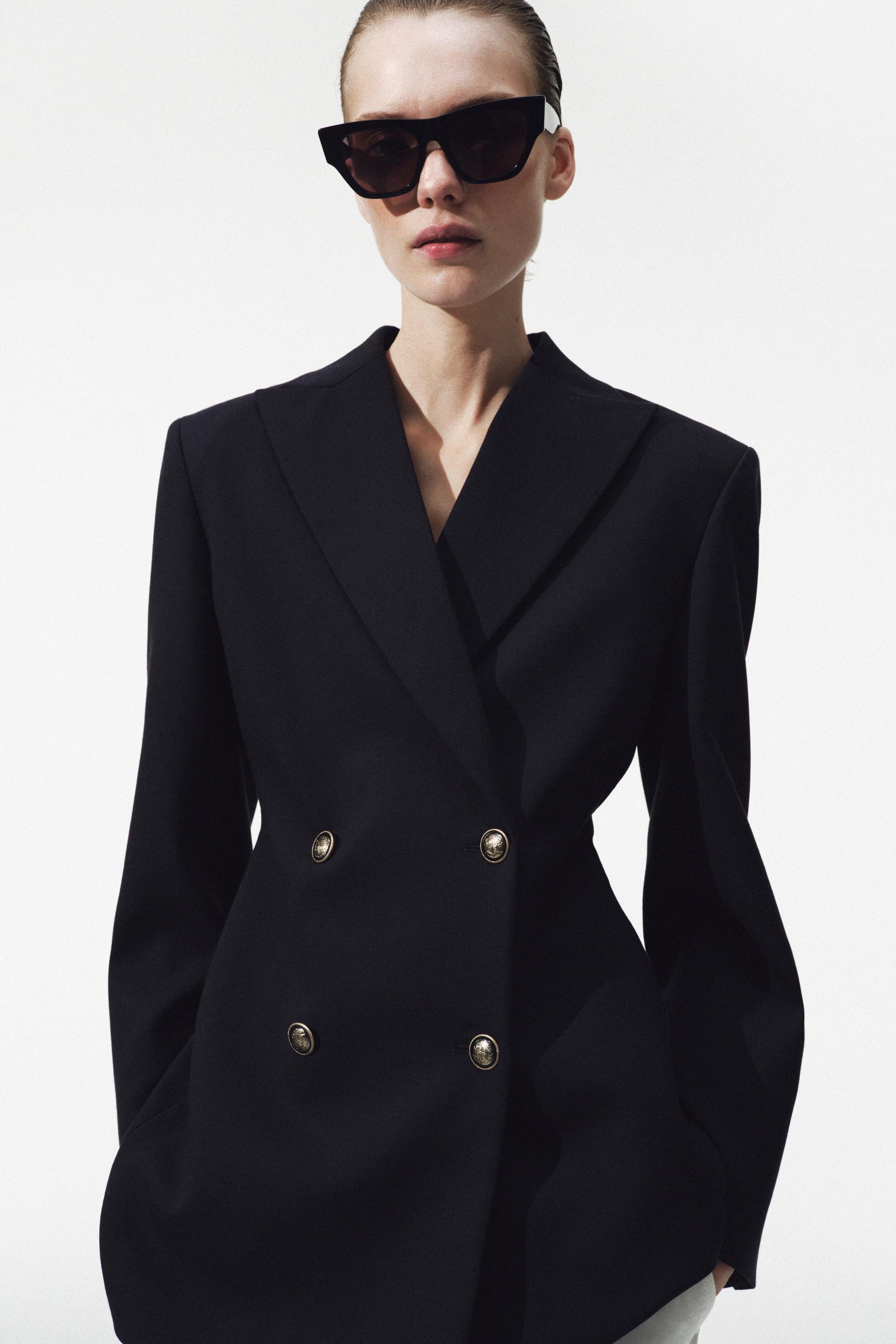 ZW COLLECTION FITTED BUTTONED BLAZER