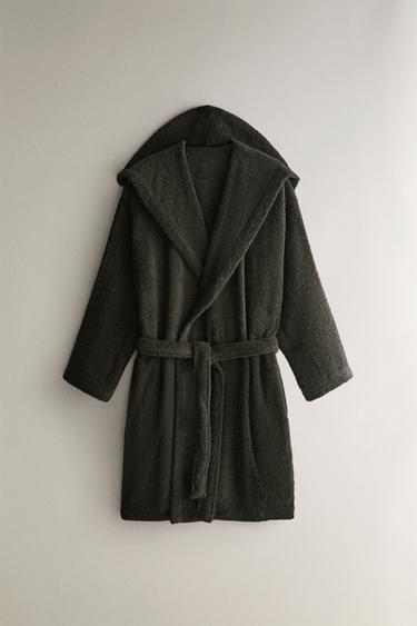 PEIGNOIR CAPUCHE (360 g/m²) - Vert foncé de Zara