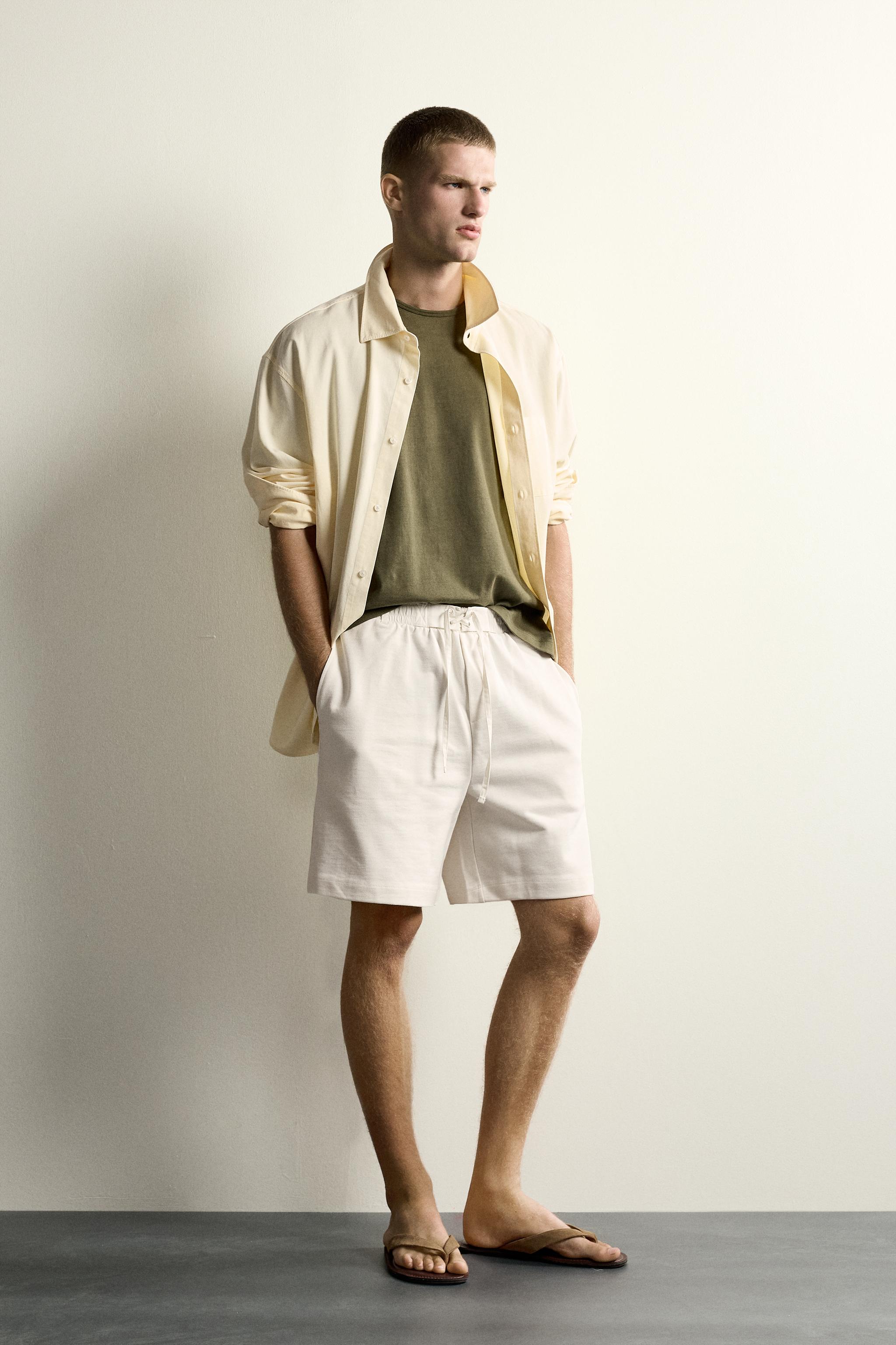 CONTRAST WAIST JOGGER SHORTS