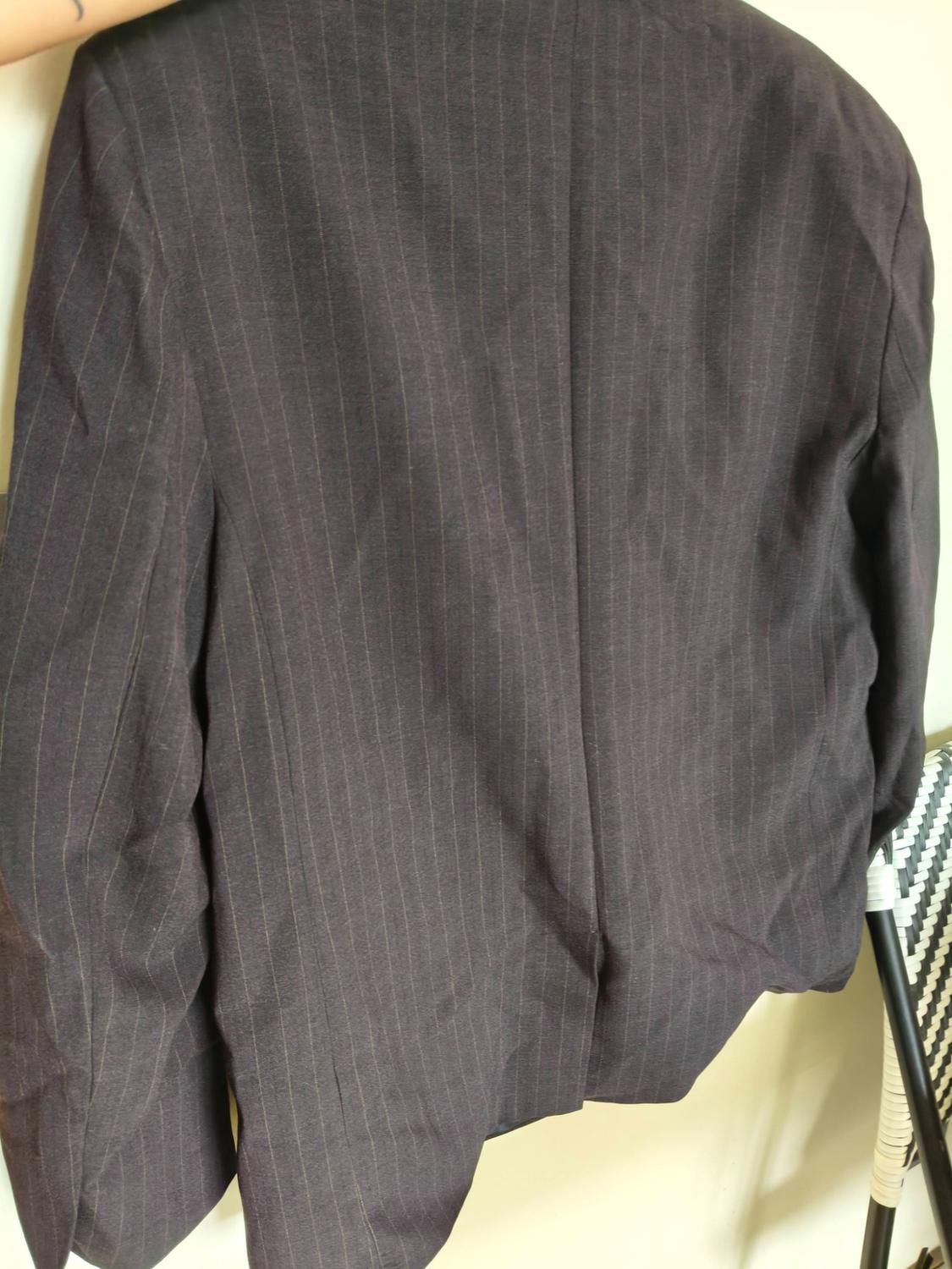 OVERSIZED DOUBLE-BREASTED PINSTRIPE BLAZER - Image 5