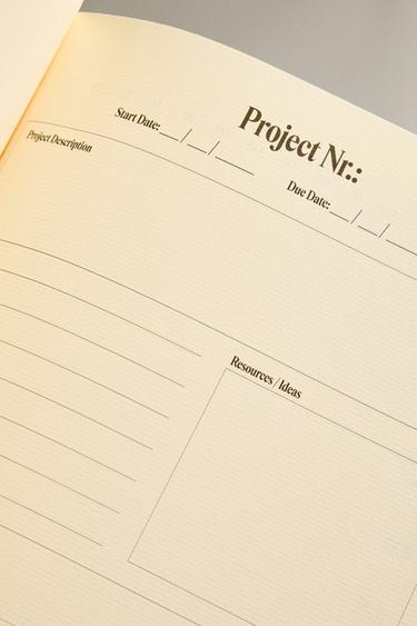 CAHIER PLANIFICATEUR DE PROJETS - Argent de Zara - Image 2