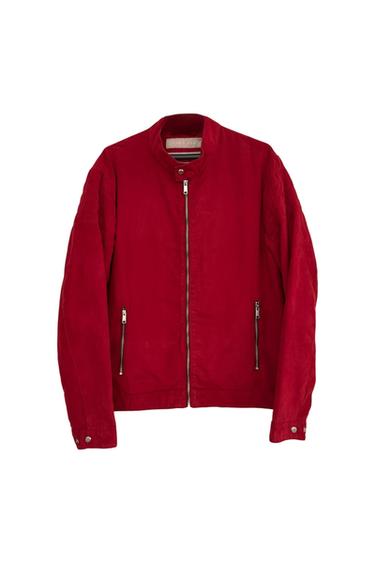ZARA MAN FAUX SUEDE JACKET