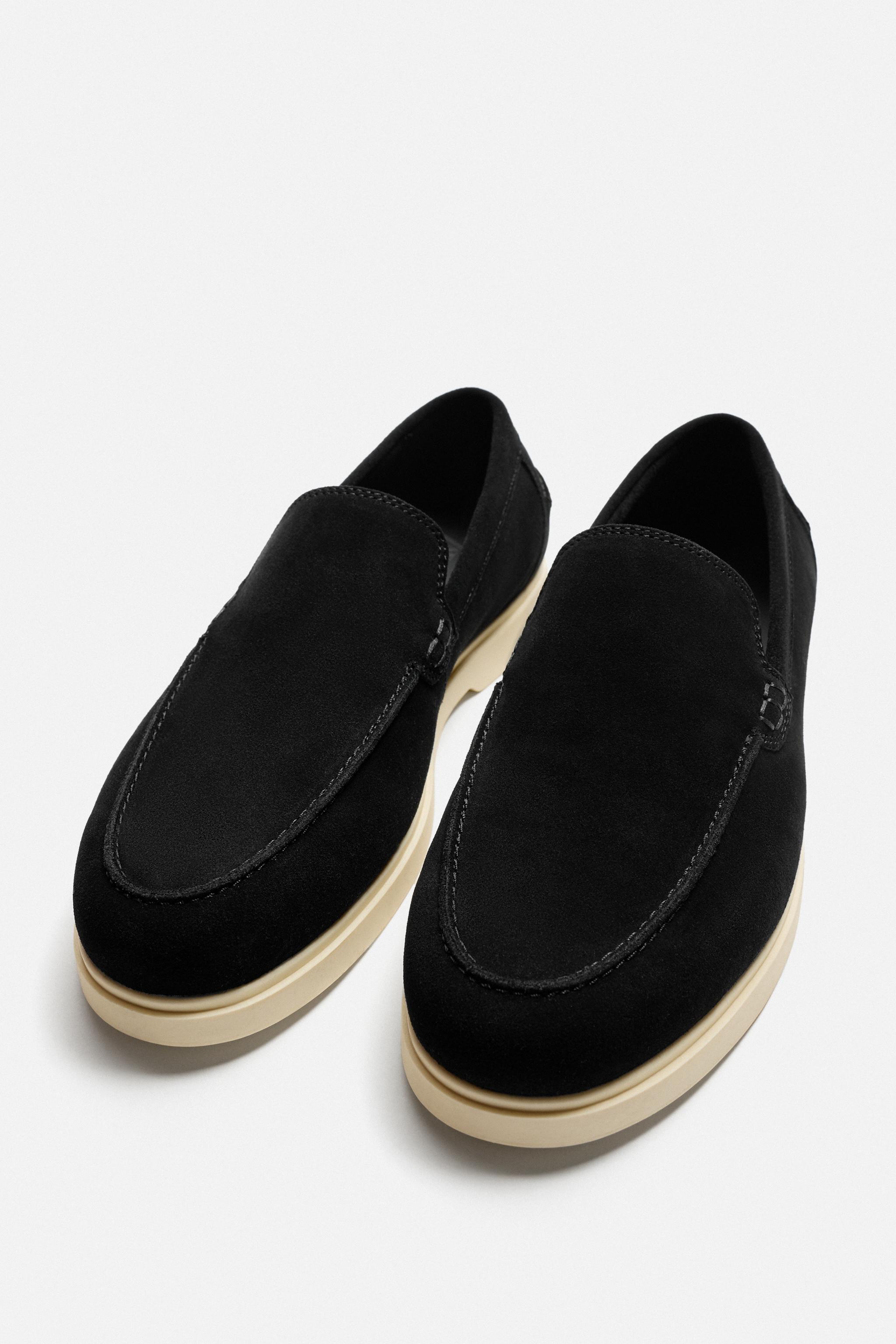 カジュアルレザーローファー - エクリュ | ZARA Japan / 日本