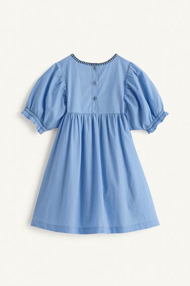 LIMITED EDITION EMBROIDERED FLORAL DRESS - Bluish by Zara - Image 5