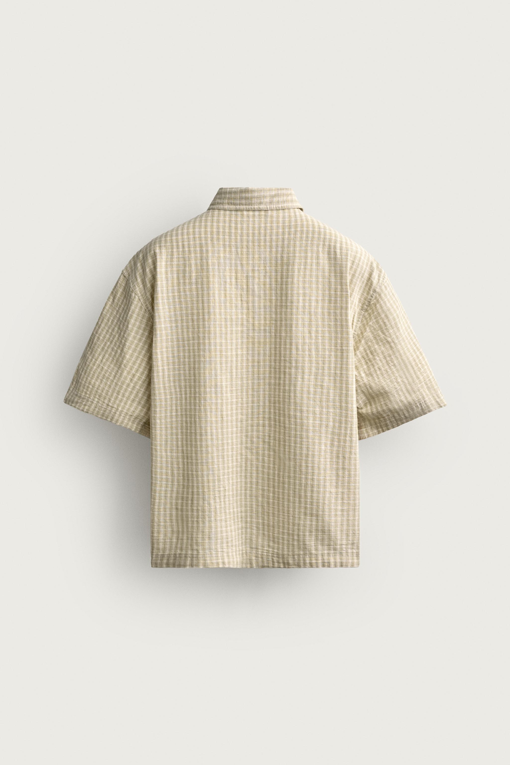 BOXY FIT PLAID SHIRT