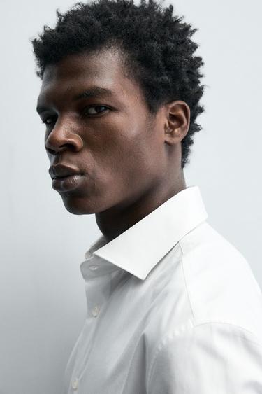 TEXTURED SHIRT WITH CUFFLINKS - White by Zara - Image 5