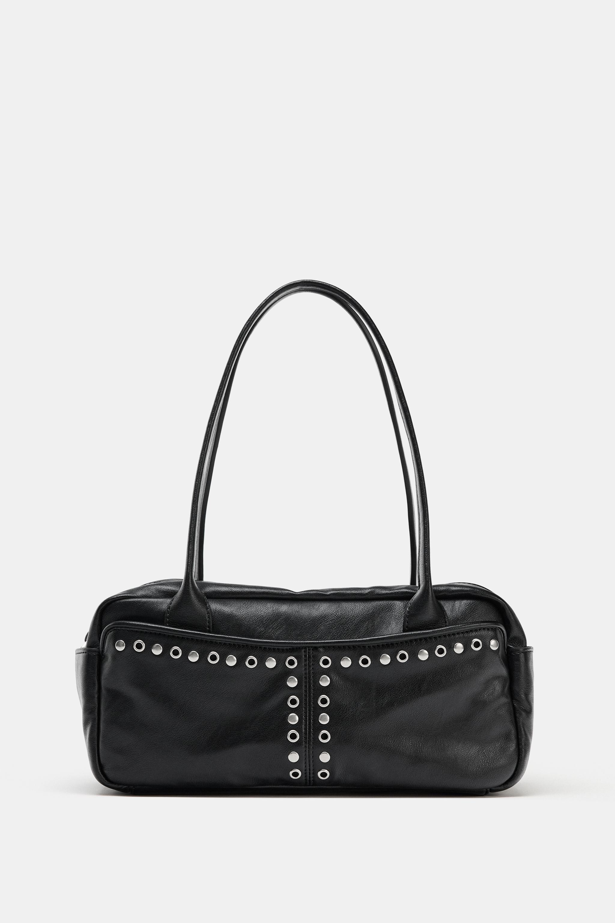 スタッズボストンバッグ - ブラック | ZARA Japan / 日本