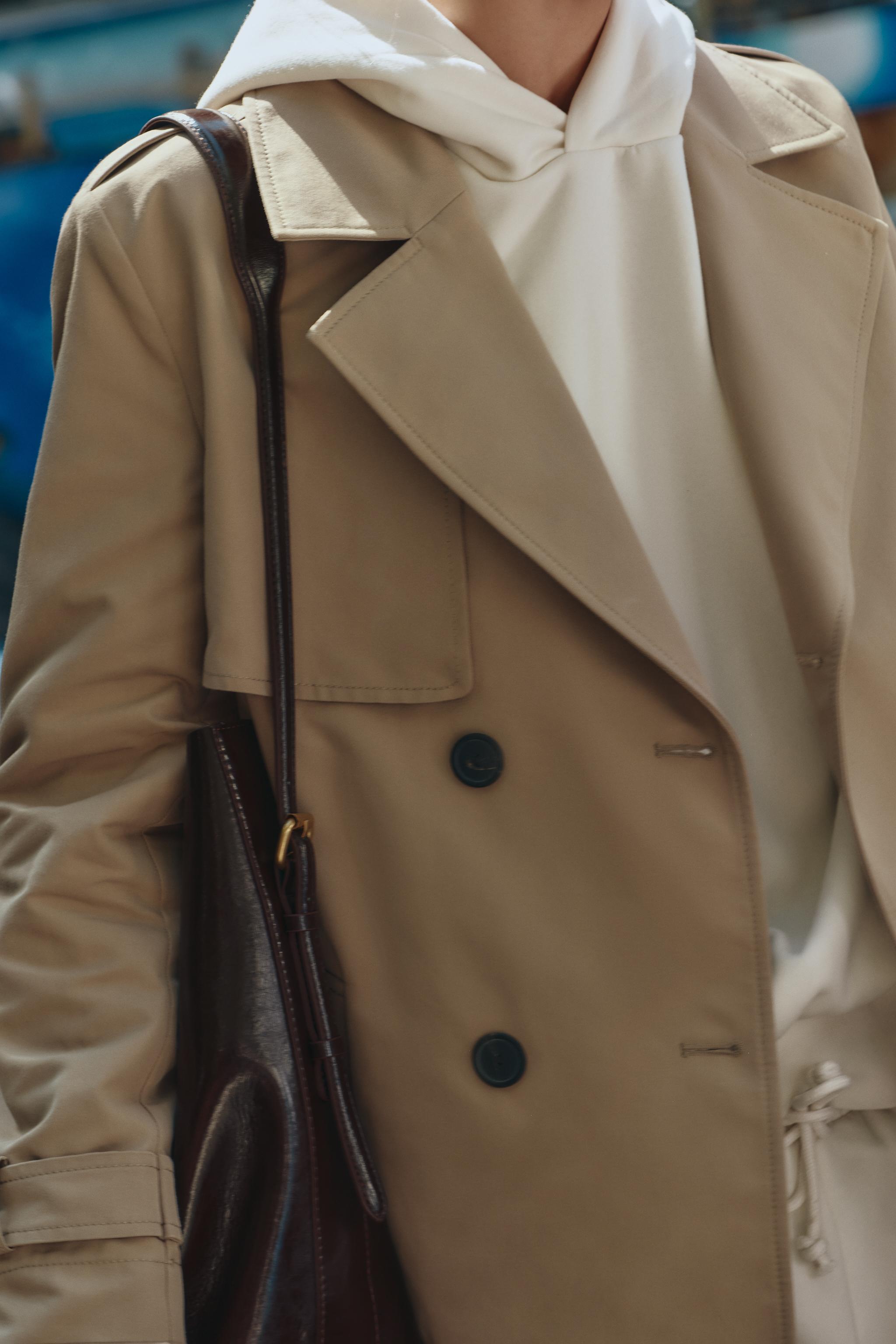 BELTED DOUBLE BREASTED TRENCH COAT Light camel ZARA Canada