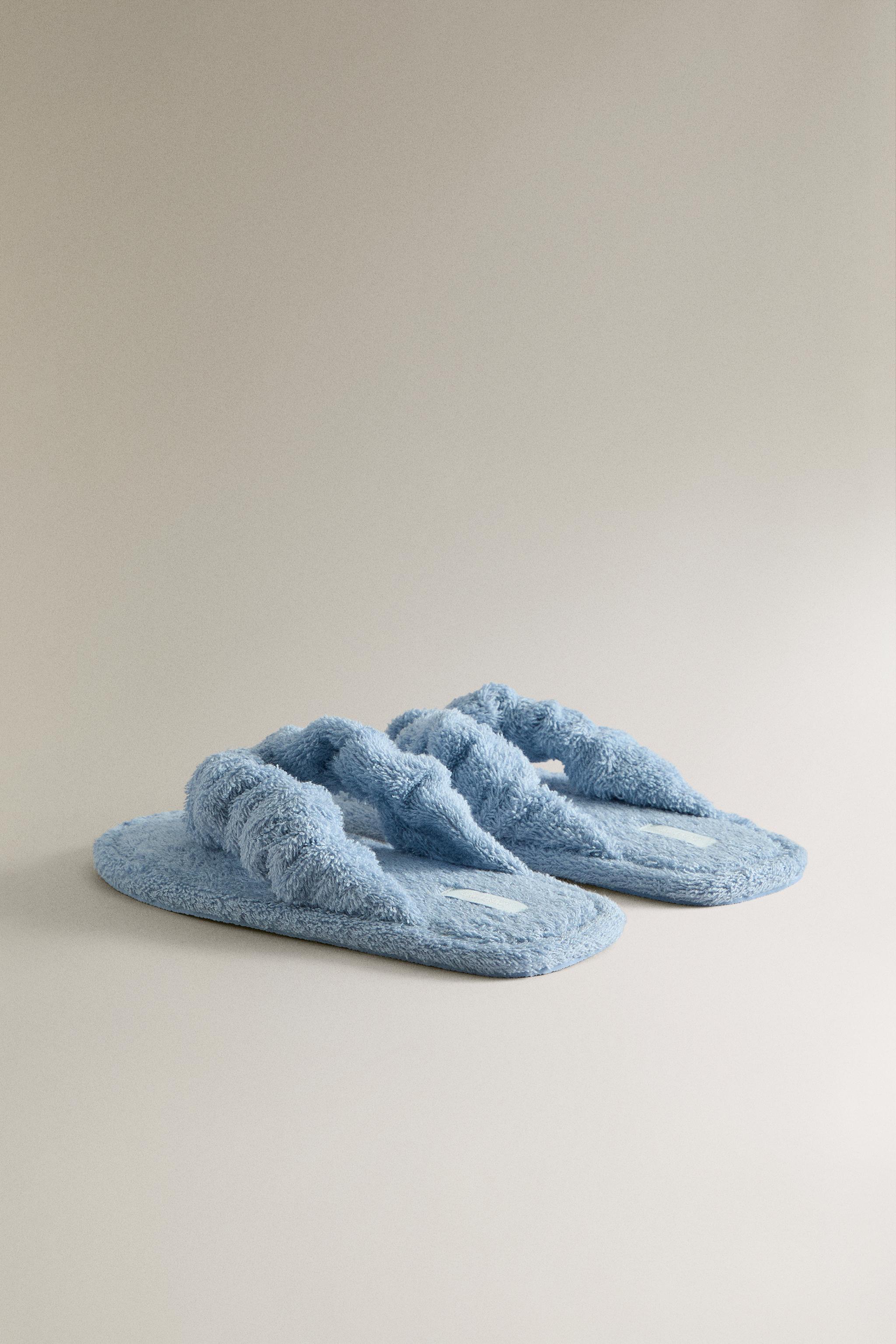 SANDALES PLATES EN SERVIETTE DE BAIN