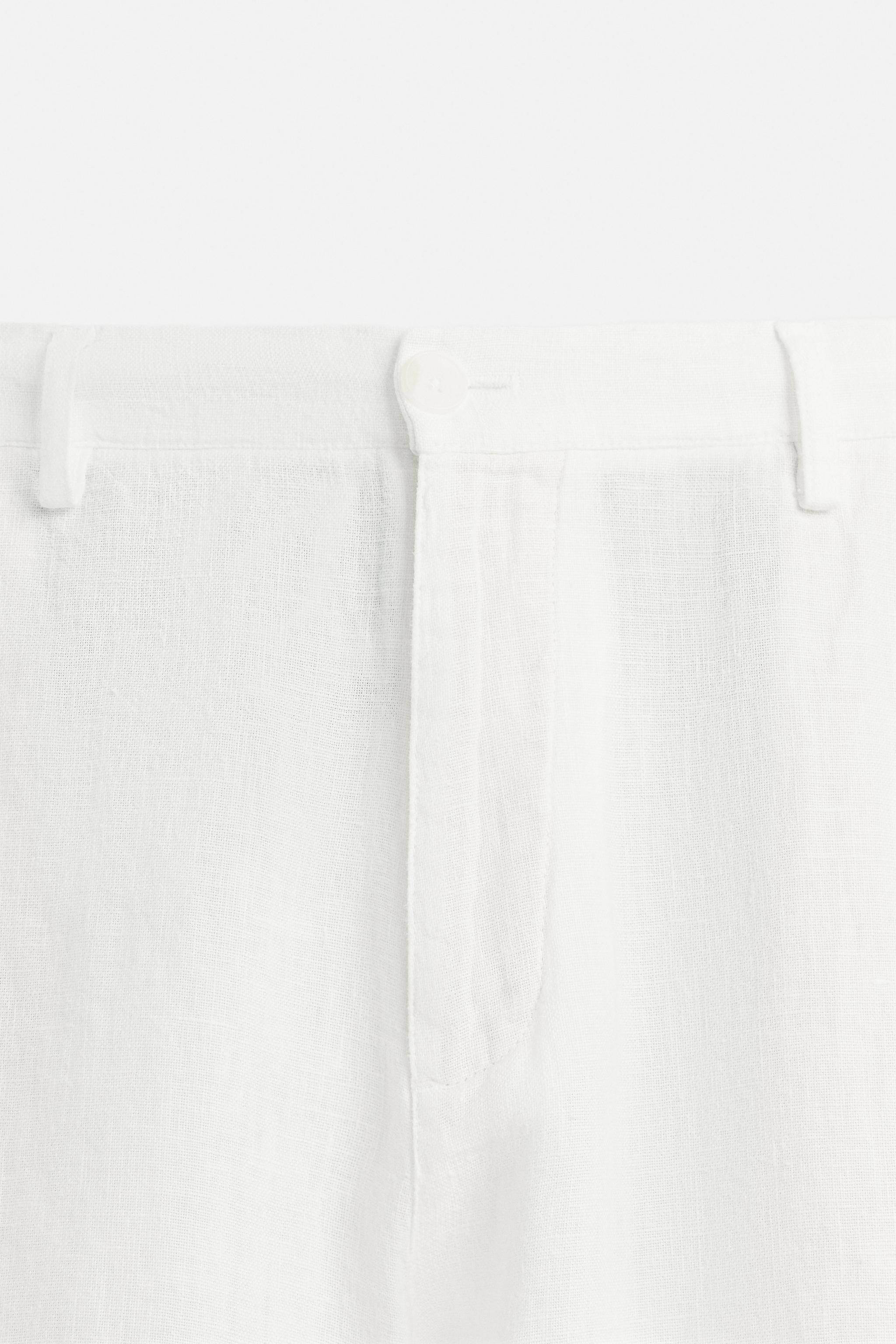 PANTALON COUPE DÉCONTRACTÉE 100 % LIN