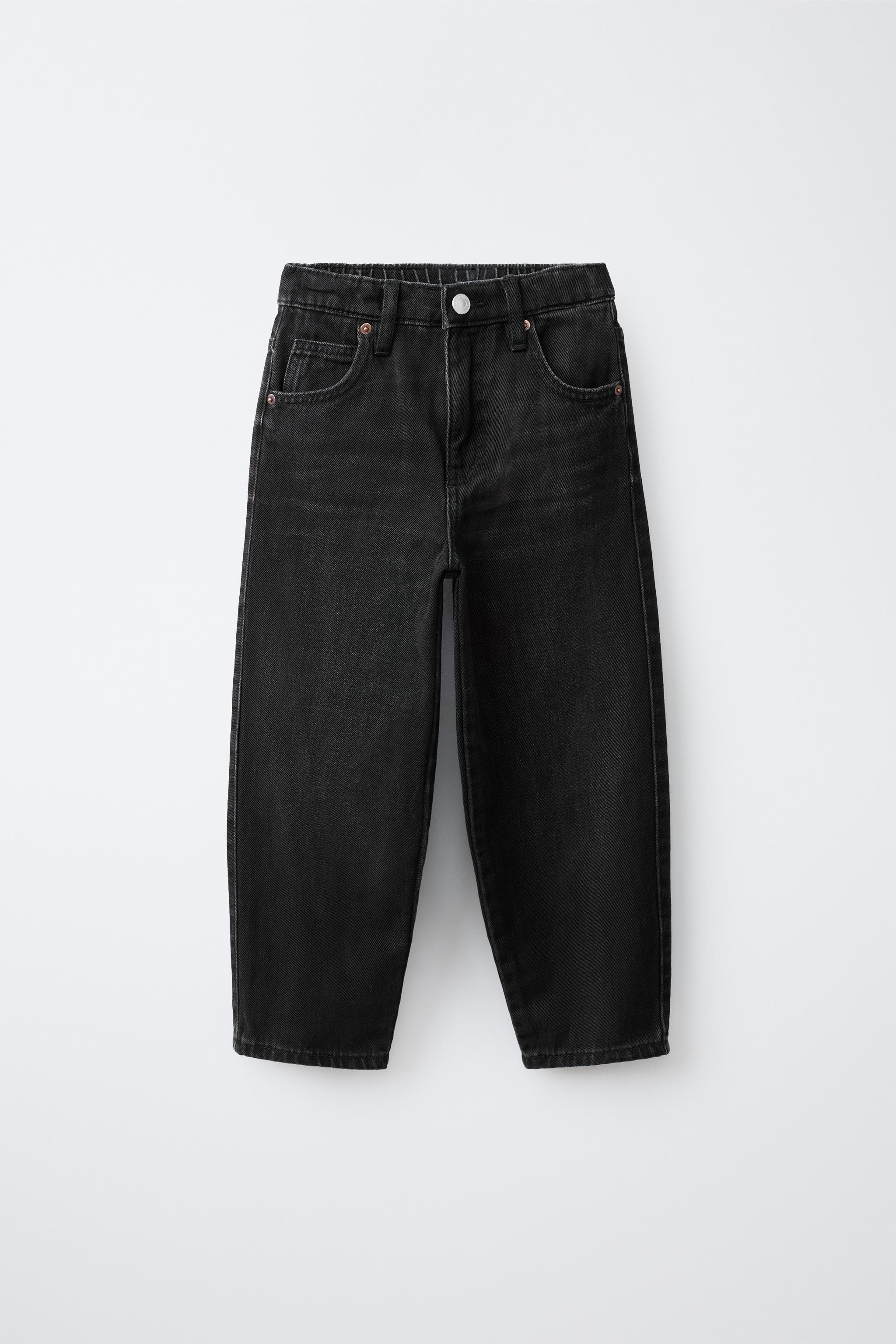 MOM FIT JEANS — Black
