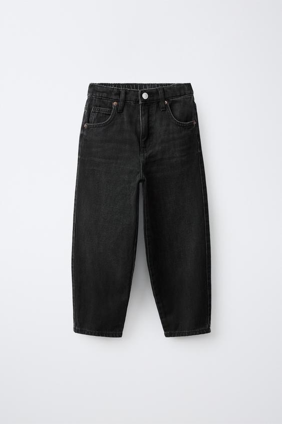 Zara 媽咪版牛仔褲 - 黑色 - 圖片 0