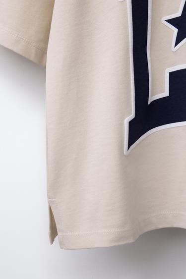 SLOGAN PRINT T-SHIRT - Beige by Zara - Image 3