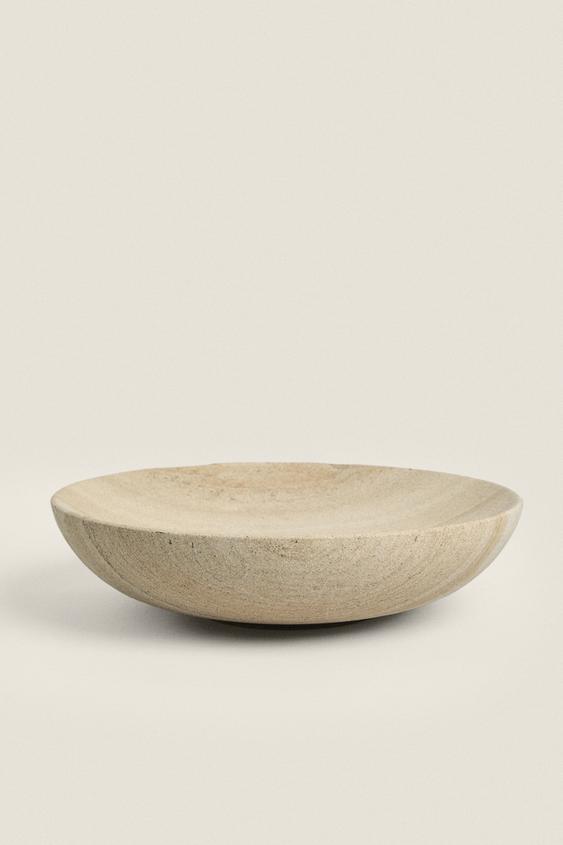 DECORATIVE STONE BOWL Beige ZARA United States