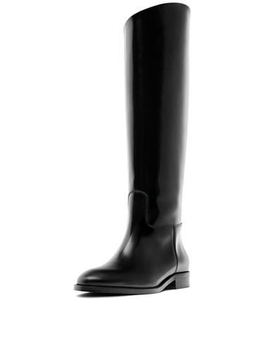 Zara Leather riding boots - Made in Spain - Black