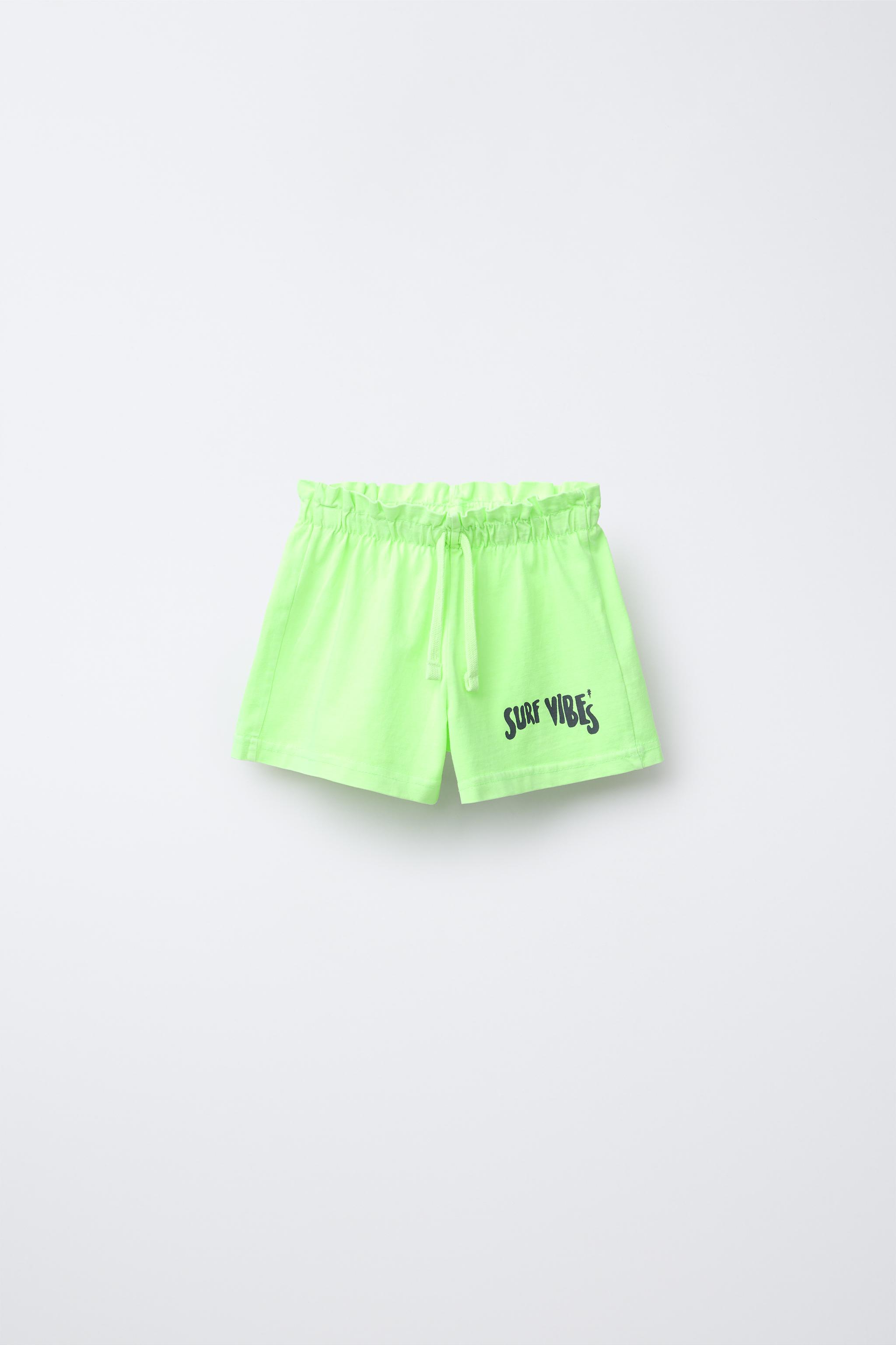 PRINTED T-SHIRT AND BERMUDA SHORTS SET - Lime | ZARA United