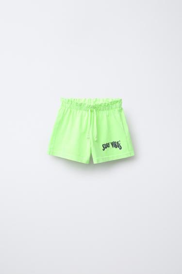 ENSEMBLE T-SHIRT ET BERMUDA IMPRIMÉ - Citron vert de Zara - Image 3
