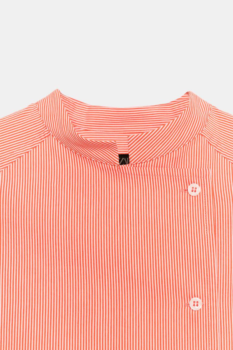 Camisa de rayas asimétrica de la colección ZW 8