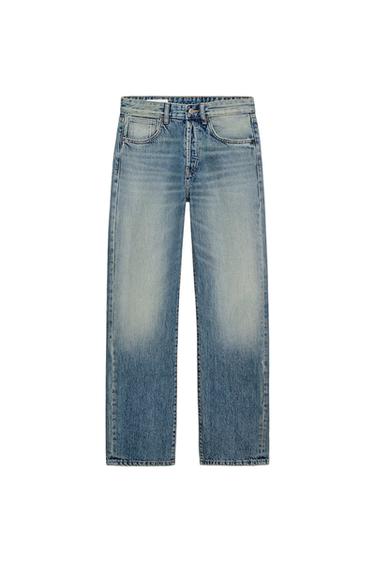 Zara TRF MID-RISE BOYFRIEND JEANS - Navy blue