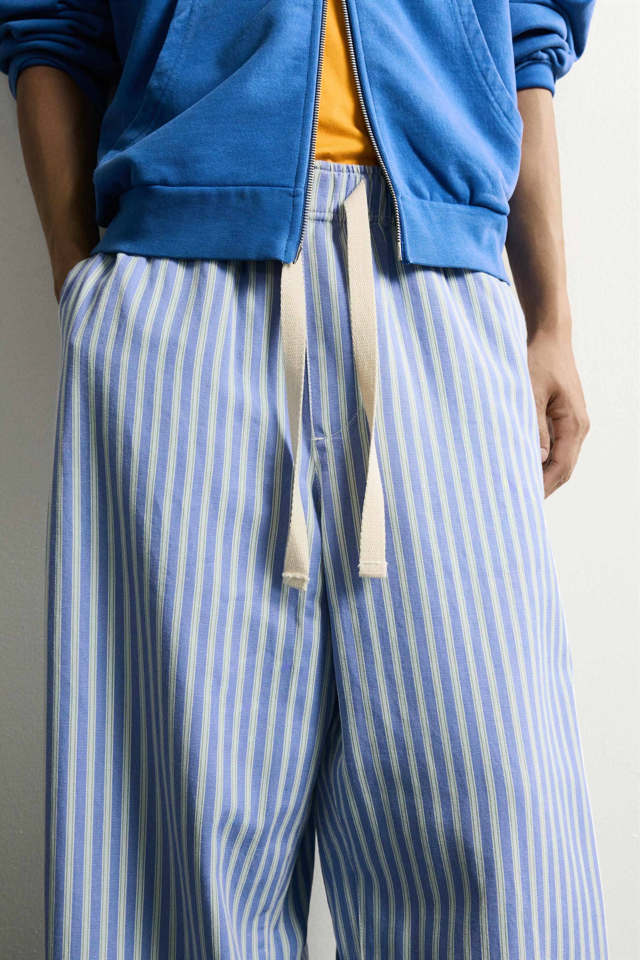 PANTALON BAGGY FIT RAYURES