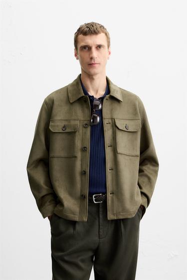 SOBRECAMISA EFECTO ANTE - Oliva de Zara