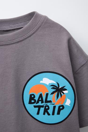 T-SHIRT IMPRIMÉ SURF - Violet de Zara - Image 2