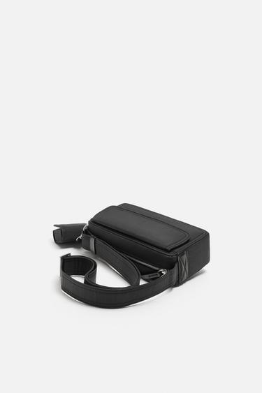 NYLON CROSSBODY BAG - Black by Zara - Image 3