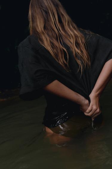 FLOWING SHIRT WITH POCKET - Black by Zara - Image 2