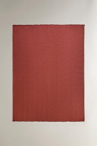 COUVERTURE LIN FRANGES - Tuile de Zara - Image 0